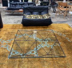 Paolo Piva 1980s Steel and Glass Coffee Table Alanda by Paolo Piva for B B Italia - 2527555