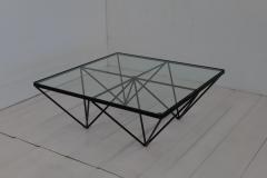 Paolo Piva 1980s Steel and Glass Coffee Table Alanda by Paolo Piva for B B Italia - 3145801