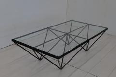 Paolo Piva 1980s Steel and Glass Coffee Table Alanda by Paolo Piva for B B Italia - 3145803