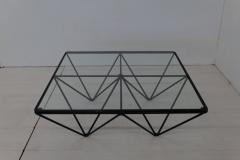 Paolo Piva 1980s Steel and Glass Coffee Table Alanda by Paolo Piva for B B Italia - 3145809