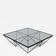 Paolo Piva 1980s Steel and Glass Coffee Table Alanda by Paolo Piva for B B Italia - 3149920