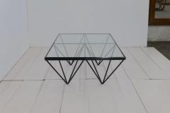 Paolo Piva 1980s Steel and Glass Rectangular Coffee Table Alanda by Paolo Piva for B B - 3145810