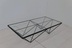 Paolo Piva 1980s Steel and Glass Rectangular Coffee Table Alanda by Paolo Piva for B B - 3145813