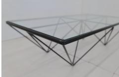 Paolo Piva 1980s Steel and Glass Rectangular Coffee Table Alanda by Paolo Piva for B B - 4526935