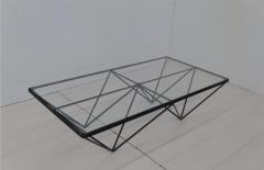 Paolo Piva 1980s Steel and Glass Rectangular Coffee Table Alanda by Paolo Piva for B B - 4526937