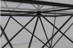 Paolo Piva 1980s Steel and Glass Rectangular Coffee Table Alanda by Paolo Piva for B B - 4526942