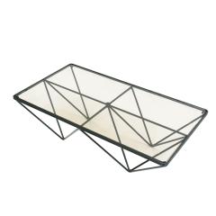 Paolo Piva Paolo Piva Glass Top and Metal Base Coffee Table Italy 1970s - 835570