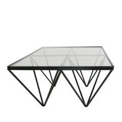 Paolo Piva Paolo Piva Glass Top and Metal Base Coffee Table Italy 1970s - 835571