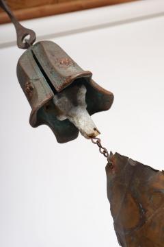Paolo Soleri Vintage Verdigris Cast Bronze Wind Bell Wind Chime by Joe Ursutz - 4452719