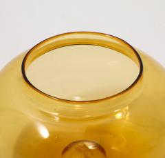 Paolo Venini Rare Apothecary Jar Model 4742 in Amber Glass by Venini - 4281079