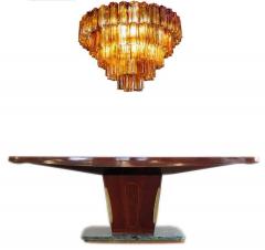 Paolo Venini Venini Modern Gold Amber Color Murano Glass Chandelier or Flushmount 1970 - 1651833