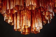 Paolo Venini Venini Modern Gold Amber Color Murano Glass Chandelier or Flushmount 1970 - 1651851