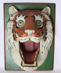 Paper Mache circus tiger wall mask 1890 Germany - 1518228