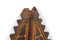 Papua New Guinean Carved Wood and Cowrie Shell Mask Figure - 4668914