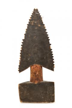 Papua New Guinean Carved Wood and Cowrie Shell Mask Figure - 4668915