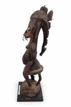 Papua New Guinean Polychromed Carved Figure - 4520227