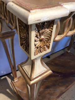 Parcel Paint and Gilt Decorated Pair of Swedish Serving or Console Tables - 1269871