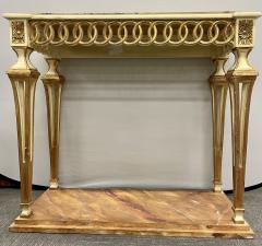 Parcel Paint and Gilt Decorated Pair of Swedish Serving or Console Tables - 2913590