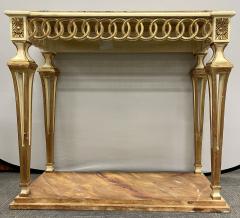 Parcel Paint and Gilt Decorated Pair of Swedish Serving or Console Tables - 2913591