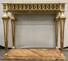 Parcel Paint and Gilt Decorated Pair of Swedish Serving or Console Tables - 2913592