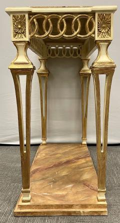 Parcel Paint and Gilt Decorated Pair of Swedish Serving or Console Tables - 2913593
