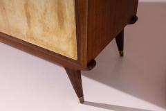 Parchment Clad Wardrobe Italian Manufacture 1950s - 4522716