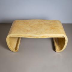 Parchment Covered Desk attributed to Karl Springer 1960 80s - 4389486