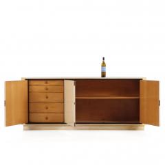 Parchment Covered Sideboard With Ebonized Trim C 1960 - 4734674