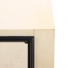 Parchment Covered Sideboard With Ebonized Trim C 1960 - 4734686