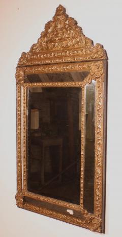 Pareclose Mirror With Sculpted Coper From The 19th Century From France - 3821623