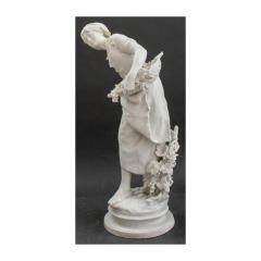 Paris Porcelain Sculpture Portrait of a Woman Grappilleuse Signed - 3007705