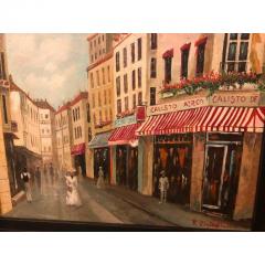 Parisian Street Scenes Oil Painting on Canvas Signed R Roywilsens a Pair - 1236298