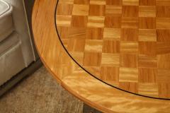 Parquet Top Round Side Table - 1540339