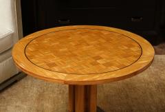 Parquet Top Round Side Table - 1540344