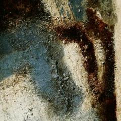 Parris Jaru Obvious Reasons Abstract Versus Figurative Painting with Aqua Blue Colors - 3822784