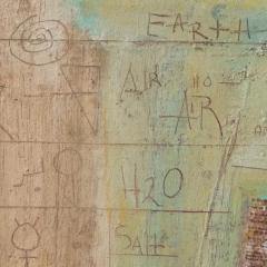 Parris Jaru Shaped by the Elements Poetry Painting with Poem by the Artist - 3822561