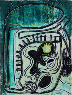 Parris Jaru The Other Mask Surrealist Figurative Painting - 3822528