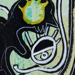 Parris Jaru The Other Mask Surrealist Figurative Painting - 3822581