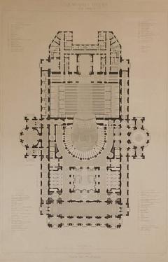 Part of the Plans for the Paris Opera House Published 1881 France - 2502468