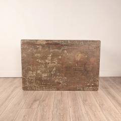 Partially Painted Kitchen Table with Reversible Top Sweden 19th century - 4774737