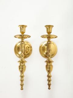 Parzinger Style Brass Candle Sconces - 2132436