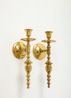 Parzinger Style Brass Candle Sconces - 2132437