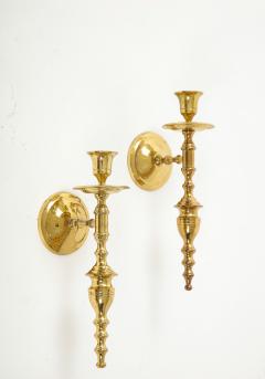 Parzinger Style Brass Candle Sconces - 2132439