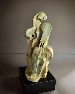 Pascal Jarrion Art Deco Style Cubist Bronze Sculpture by Pascal Jarrion - 4730943