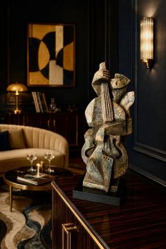 Pascal Jarrion Art Deco Style Cubist Ceramic Sculpture Smooth Night Rhythm by Pascal Jarrion - 4730961