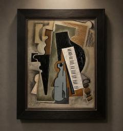 Pascal Jarrion Art Deco Style Cubist Oil Painting Le Piano by Pascal Jarrion - 4776240