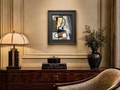 Pascal Jarrion Art Deco Style Cubist Oil Painting Shadow by Pascal Jarrion - 4776213