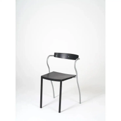 Pascal Mourgue Pair of Black Pascal Mourgue for Artelano Rio Side or Dining Chairs France 1990s - 3059681