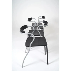 Pascal Mourgue Pair of Black Pascal Mourgue for Artelano Rio Side or Dining Chairs France 1990s - 3059721