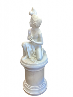 Pasquale Romanelli Romanelli AN ITALIAN MARBLE FIGURE OF THE SONOF WILLIAM TELL BY PASQUALE ROMANELLI - 3564910